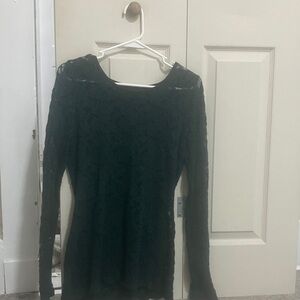 Maurices Black Lace Blouse